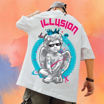 港風高街ins短袖T恤男潮日系原宿風潮流半截袖oversize夏季情侶裝