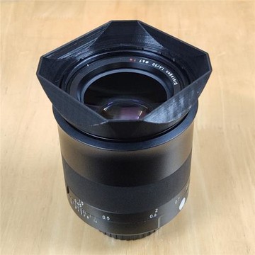 自制適用蔡司CARL ZEISS MILVUS 1.4/50 T* ZE ZF 鏡頭方形遮光罩