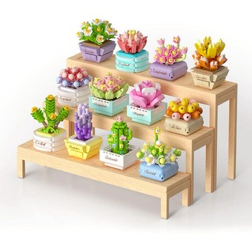 KOCO 永生花系列 多肉盆栽積木(12款任選)｜聖誕禮物 交換禮物 生日禮物 儀式感生活