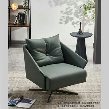 木斯MOOSE-84/88公分墨綠皮質單人椅