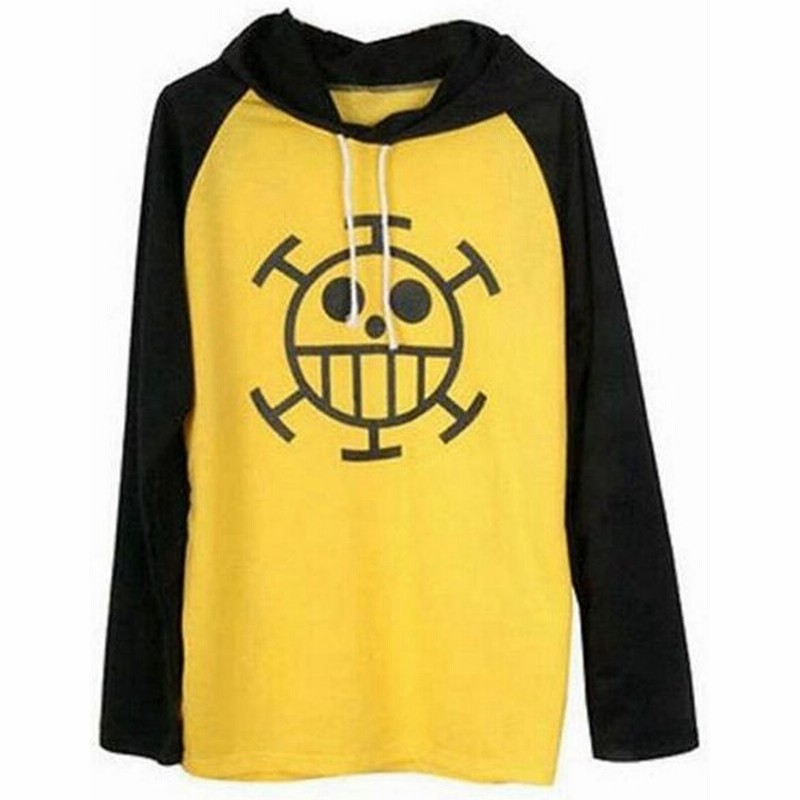ワンピーストラファルガーローイエローtシャツアニメコスプレ衣装ロングスリーブパーカーフード付きtシャツ 通販 Lineポイント最大0 5 Get Lineショッピング