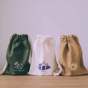 頂級可愛收納束口袋 共3款