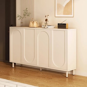 免運 開發票  奶油風斗櫃茶水櫃靠墻邊櫃臥室儲物櫃家用客廳收納置物櫃廚房櫥櫃 快速出貨