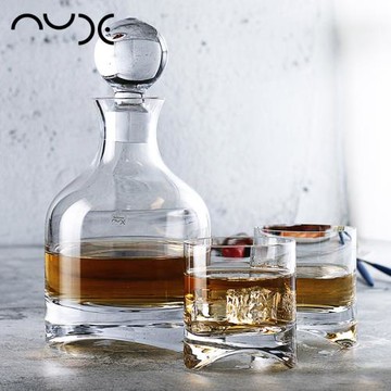 土耳其進口Nude努德水晶玻璃威士忌杯洋酒杯酒具套裝酒壺酒樽禮盒