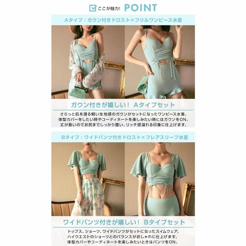 【kuo】ミントグリーン ワンピース水着 ショーツ付き 楽天市場】ワンピース 水着 レディース 緑 小花柄