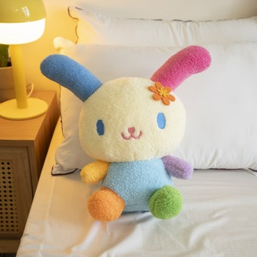 棉床本舖 正版  花小兔 約30CM 繽紛可愛 送禮首選 上班族必備 療癒 可愛 抱枕