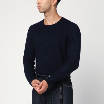Navy blue lambswool sweater