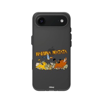 iPhone Air Clear (相機按鈕) 酷墨灰 - Disney - Lion King 迪士尼-獅子王 - 辛巴&丁滿&彭彭-「Hakuna Matata!」