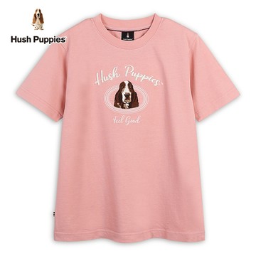 Hush Puppies 上衣 男裝立體草寫英文刺繡圖騰狗上衣
