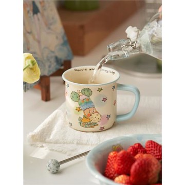 星星人聯名杯子禮盒馬克杯大容量陶瓷咖啡杯情侶水杯女生生日禮物