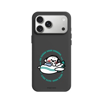 iPhone 17 Pro Max SolidX 黑 - 無所事事小海豹 The Nothing Seal - 去追夢吧