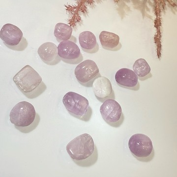 💕 𝓒. 𝓣 晶寶💕紫鋰輝 有孔洞 設計 單珠 散珠 diy 8-10mm左右