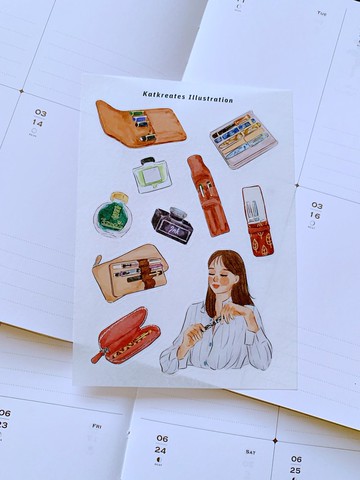 噴泉女孩 2 張貼紙