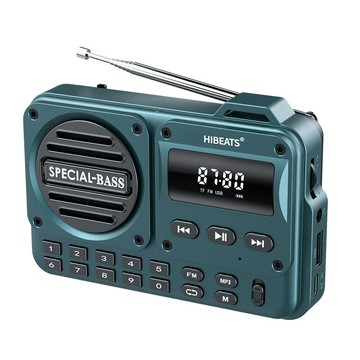 外貿批發藍牙收音機ＦＭ／ＡＭ數字按鍵收音機老人聽戲音機廠家【Snowbelle優選】