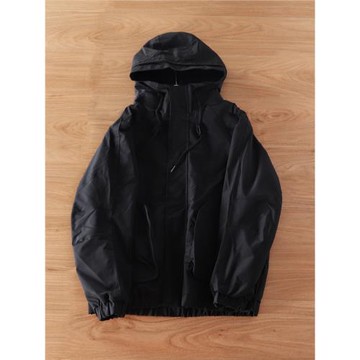 戶外機能！外貿立體大口袋防風防水男士春秋連帽寬松休閑夾克外套