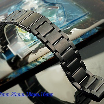 【時間探索】全新 不鏽鋼實心便利單向摺疊扣-快拆式金屬錶帶 ( 22mm.20mm.18mm.16mm )