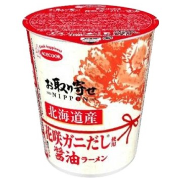 Ace Cock Order Nippon Hokkaido Hanasaki Crab Dashi醬油醬拉麵[Instant Ramen]