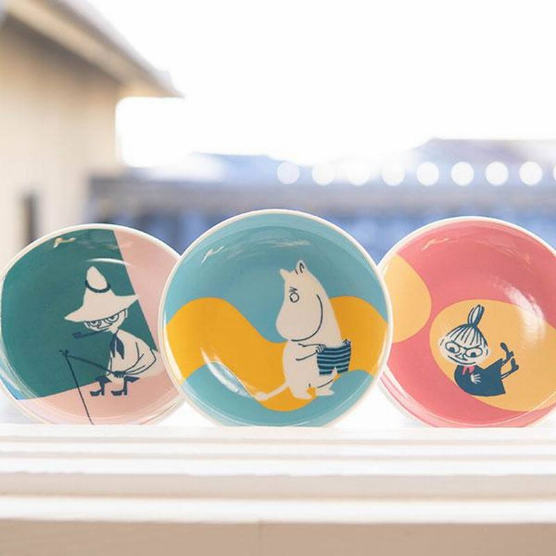 ムーミン 13cmプレート 鮮やかな色合いで可愛い小さめのお皿