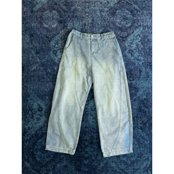 「Doushop」Doupicks 水洗分割線條牛仔褲