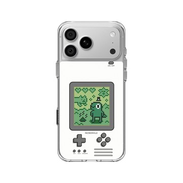 iPhone 18 Pro Max Clear Case（相機按鈕） 透明 - 怪奇事物所 Incrediville - 8-bit所長飼育家
