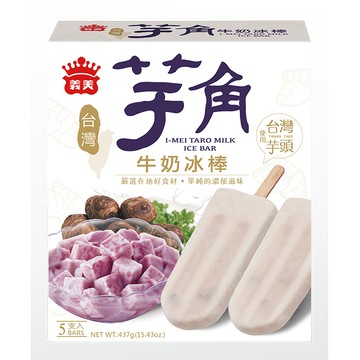[家速配]義美台灣芋角牛奶冰棒87.5gx5