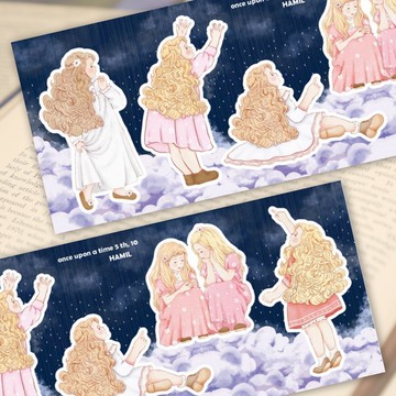 Once upon a time 5 ver10 (hamil) 復古女孩人物貼紙