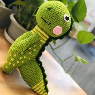 玩偶 禮物 恐龍長頸鹿玩偶手工diy材料包獨角獸鉤針玩偶編織毛線視頻教程ins【MJ2650】