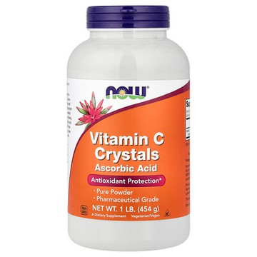 NOW Foods, 維生素 C 晶體，1 lb（454 克）