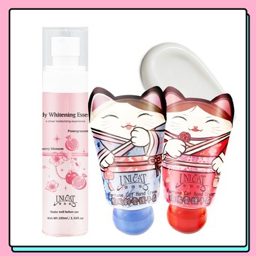 【UNICAT 變臉貓】LINE獨家｜紅石榴身體護理油100ml+小萌貓護手霜(玫瑰香25ml+藍風鈴香25ml)
