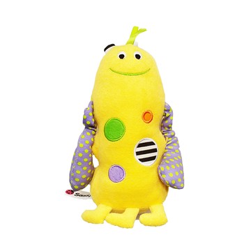 美國 Sassy小怪獸搖鈴安撫玩偶 -黃色 長手拉里