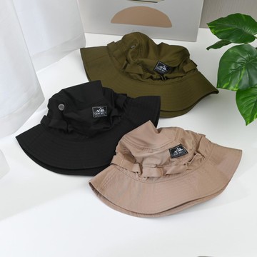 CB織標口袋透氣防潑漁夫帽-多色任選