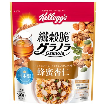 Kellogg's 家樂氏纖穀脆蜂蜜杏仁 日本製造 高纖維 多種維生素 獨立包裝  1包  300g