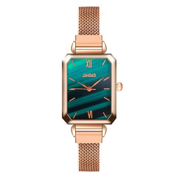 兒童指針手錶 2021年新款手錶女ins風小眾簡約氣質小錶盤小綠錶初高中學生兒童【MJ193416】