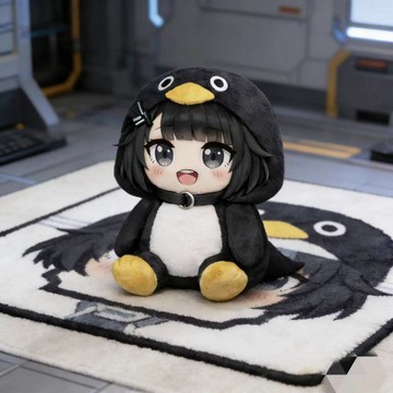 可愛新品🐧咕咕嘎嘎小企鵝💫管理員二創公仔 可愛毛絨玩偶 可愛桌面擺件 棉花娃娃 毛絨玩具🛒明日方舟終末地周邊 送朋友禮物