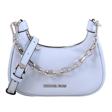 【福利品】MICHAEL KORS CORA 經典荔枝皮革迷你兩用鍊帶包.天藍