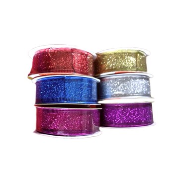 滿粉鐵絲彩帶2.5cm/3y 902569(款式隨機出貨)