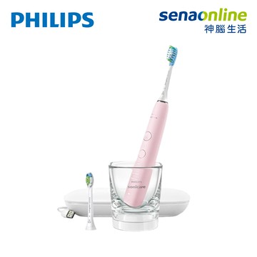 PHILIPS 智能鑽石音波電動牙刷 HX9912 粉+4入刷頭組