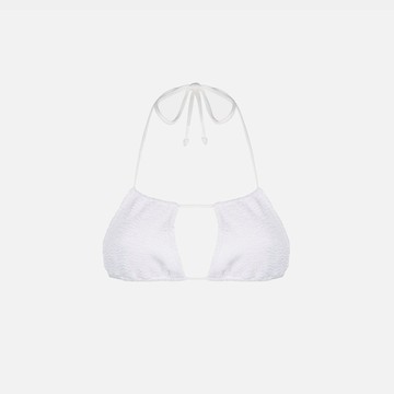 MC2 Saint Barth Woman White Crinkle Bandeau Top
