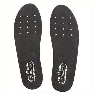 minono 米諾諾 竹炭除臭乳膠鞋墊  28cm  黑色  1雙