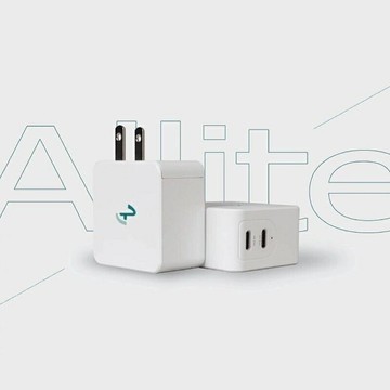 強強滾p-Allite 氮化鎵快充｜史上最小 65W 雙孔充電器 充電線 可充筆電 手機 平板