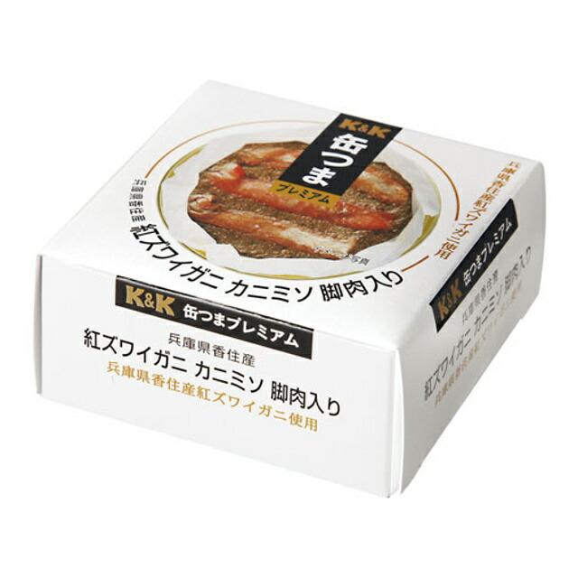 KK 缶つま 国産 紅ズワイガニ カニミソ脚肉入り 60g x6