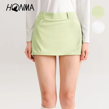 HONMA 本間高爾夫 女款防曬涼感短裙 日本高爾夫球專櫃品牌(XS~L 白色 薄荷綠 HWKX905R637)