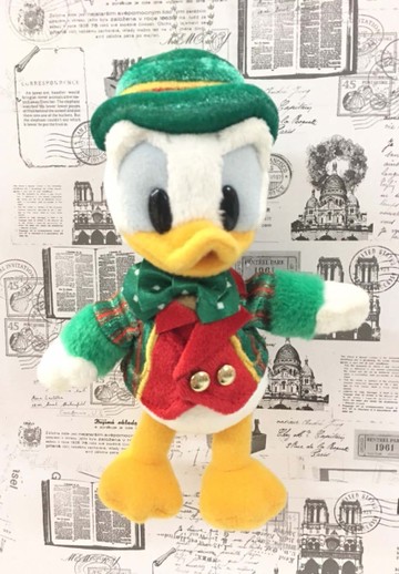 【震撼精品百貨】Donald_唐老鴨~迪士尼唐老鴨絨毛娃娃/吊飾附別針-綠#61181