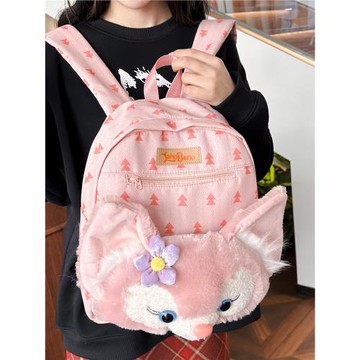 中學生雙肩包大容量可愛毛絨玩偶背包女童玲娜貝出游包小學生書包