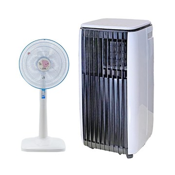 SONGEN APP遠端操控除溼淨化冷暖型移動式空調/冷氣機(SG-A819CH+14吋立扇)