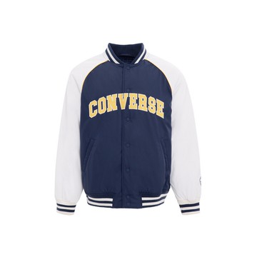 CONVERSE RETRO VARSITY PADDED JKT CONVERSE NAVY 男女 休閒外套 UCJ089-BFK