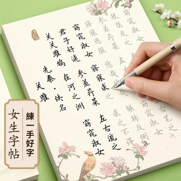 免運費🚀簪花小楷字帖成人練字速成楷書女生字體漂亮高中生硬筆臨摹練字帖🔥XSF