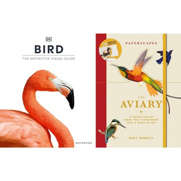 (現貨)DK 出版的權威性鳥類視覺指南或百科全書+獨特的紙雕藝術書，旨在提供一種互動性和藝術性的體驗。