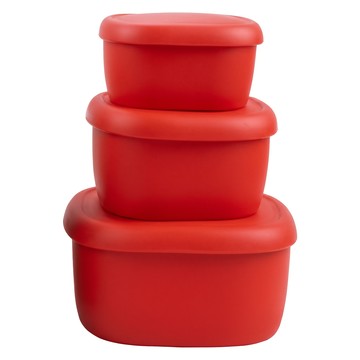 SiliPot 鉑金矽膠全尺寸冰溫嚐鮮盒  1組  S180ml + M330ml + L600ml