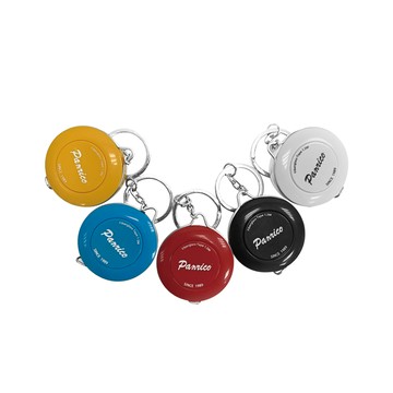 【Panrico 百利世】1.5M鑰匙圈自動伸縮布尺(公分-英吋  皮尺 量尺) 藍色